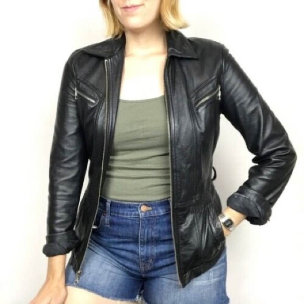 Wilson’s Leather Maxima Black Leather Jacket - Picture 3 of 7